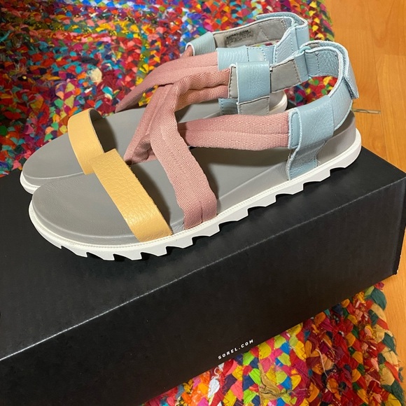 Sorel Shoes - SOREL Roaming Decon Strappy Sandal in Crushed Blue Chrome NWB!